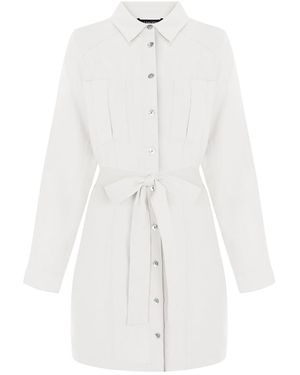 FRESHLIONS Hemdkleid Belinda - Weiß