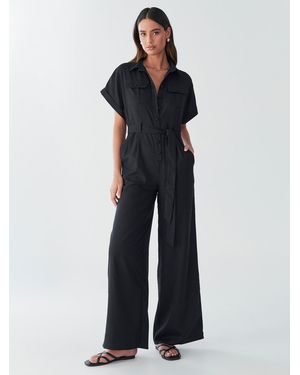 BWLDR Jumpsuit Ara Linen Jumpsuit - Blau