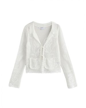 Next Strickjacke - Weiß