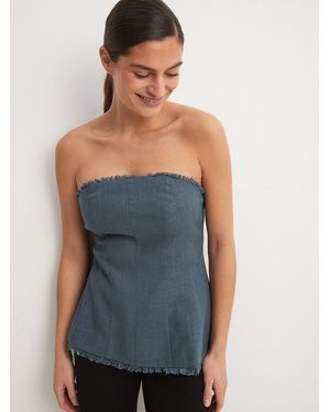 NA-KD Top - Blau