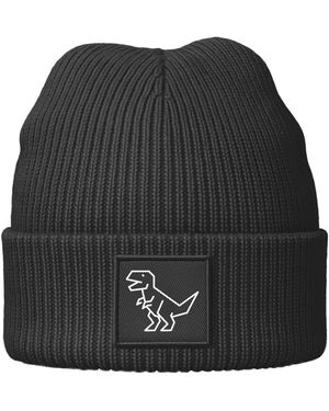 Neverless Mütze Polygon T-Rex - Schwarz