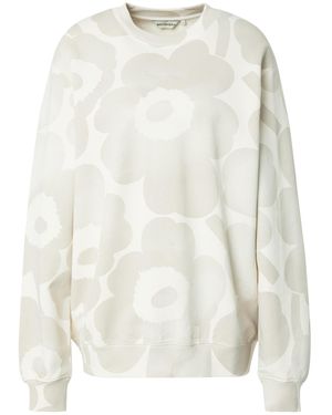 Marimekko Sweatshirt Loisto Akvarelli - Weiß