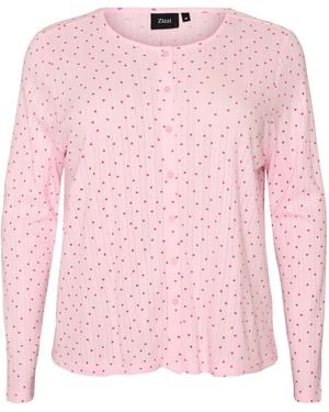 Zizzi Strickjacke Mpointy - Pink