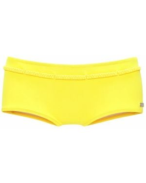 Buffalo Bikini-Hotpants "Happy", mit geflochtenem Ziergürtel - Gelb