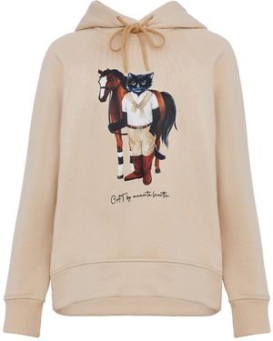 Cat e Lolette Sweatshirt Rider Cat - Weiß