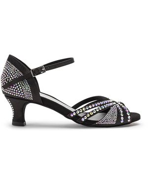 Dancing Queen Riemensandale Sparkle Shine - Schwarz