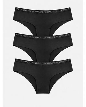 LEAFLETIC Panty Mid Rise Hipsters/Brief - Schwarz