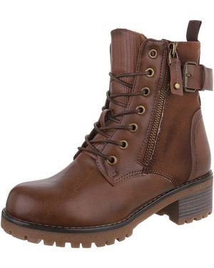 Ital-Design Schnürstiefelette - Braun