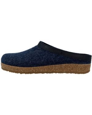 Haflinger Hausschuh Grizzly Torben - Blau
