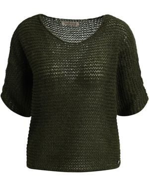 Smith & Soul Kurzarm-Pullover Mit U-Boot-Ausschnitt - Grün