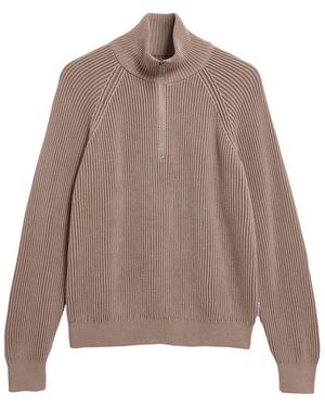 ARMEDANGELS Strickpullover Troyer Vanis - Braun