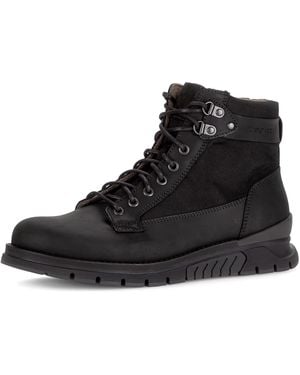 Gabor Schnürboots, Herbstboots, Outdoorschuh mit Ösen, Bequemweite G (weit) - Schwarz
