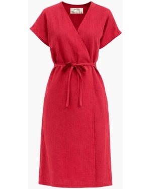 AmourLinen Kleid Olivia - Rot