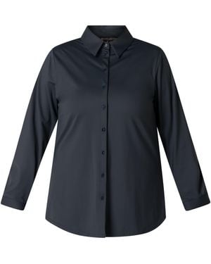 Base Level Curvy Bluse - Blau
