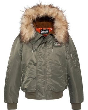 Schott Nyc Übergangsjacke - Grün