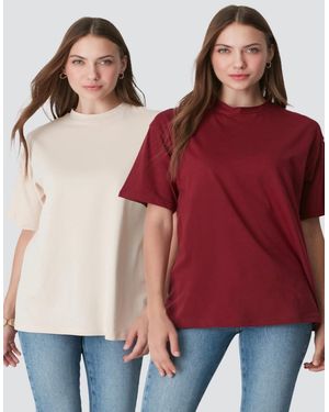 C&City T-Shirt - Rot