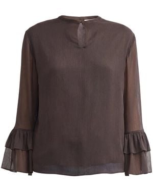 Comma, Bluse - Braun