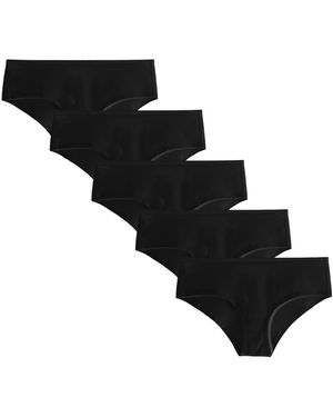 MAXTED Panty Ultra Soft Hipster Maxislip 5Er Pack - Schwarz