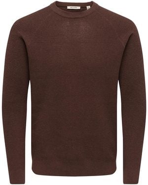 Only & Sons Pullover Onshay - Braun