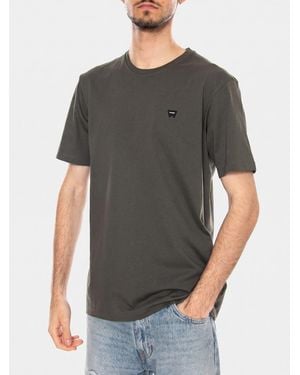Wrangler Shirt Sign Off Tee Deep Depths - Grau