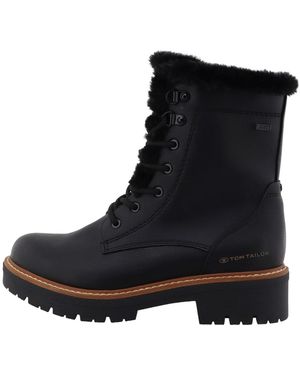 Tom Tailor Schnürstiefelette - Schwarz