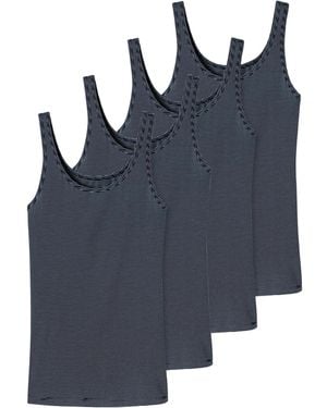 Schiesser Unterhemd Modal Essentials - Blau