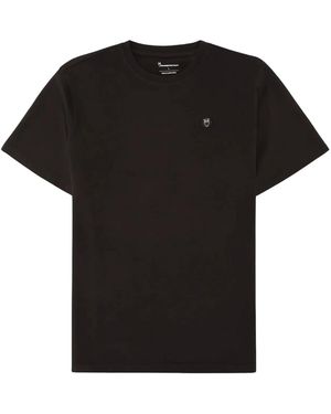 Knowledge Cotton T-Shirt Alder - Schwarz