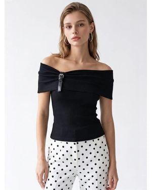 MixRay Bluse - Schwarz