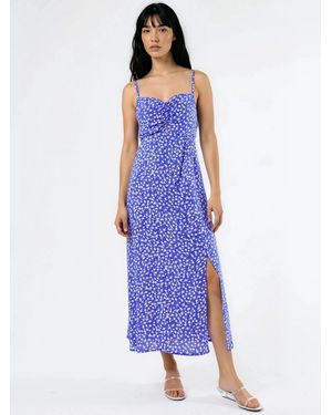Busem Midi Kleid - Blau