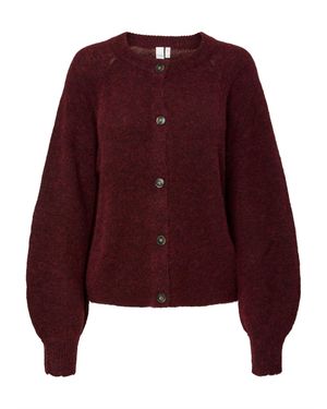 Y.A.S Strickjacke Johi - Lila