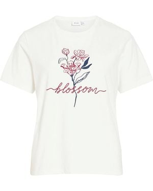 Vila T-Shirt Vivora - Weiß