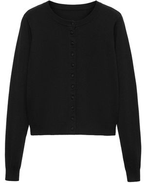 Mango Strickjacke 'Pesto' - Schwarz