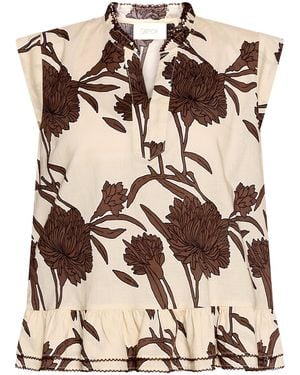 Cartoon Bluse - Natur