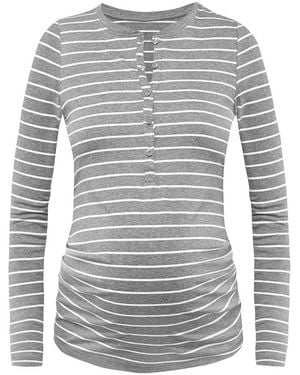 Bellybutton Pyjama Umstandsschlafshirt - Grau