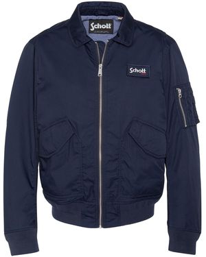 Schott Nyc Übergangsmantel - Blau