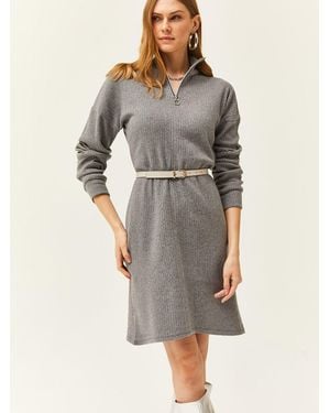 Olalook Kleid - Grau