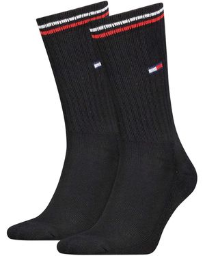 Tommy Hilfiger Socken TH UNI TJ SOCK 2P ICONIC - Schwarz