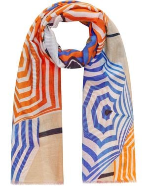 Codello Schal Mit Peanuts-Beach-Motiv - Blau