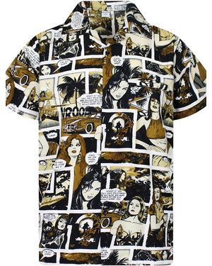 King Kameha Shirt Comic - Schwarz