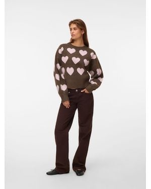 Vero Moda Pullover Vmhearty - Natur