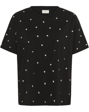 Kaffe T-Shirt Kahelen - Schwarz