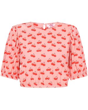swirly Bluse - Rot