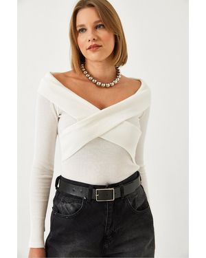 Bianco Lucci Pullover - Weiß