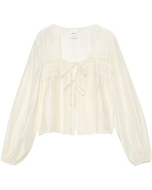 Pull&Bear Bluse - Weiß