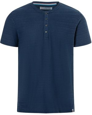 Timezone T-Shirt Henley - Blau