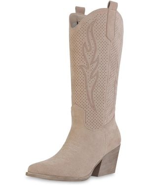 VAN HILL Cowboystiefel 'Amelia' - Natur