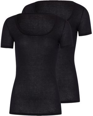 Hanro Unterhemd Ultralight - Schwarz