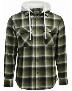 Radwa Hemd Flannel With Hooddie - Grün