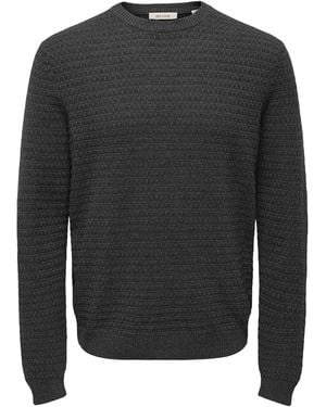 Only & Sons Pullover Onsloui - Grau