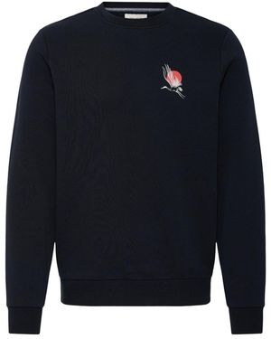 Blend Sweater Bhjapa Backprint - Blau